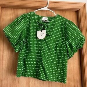 NWT Large Kate Spade for Target Green bows top